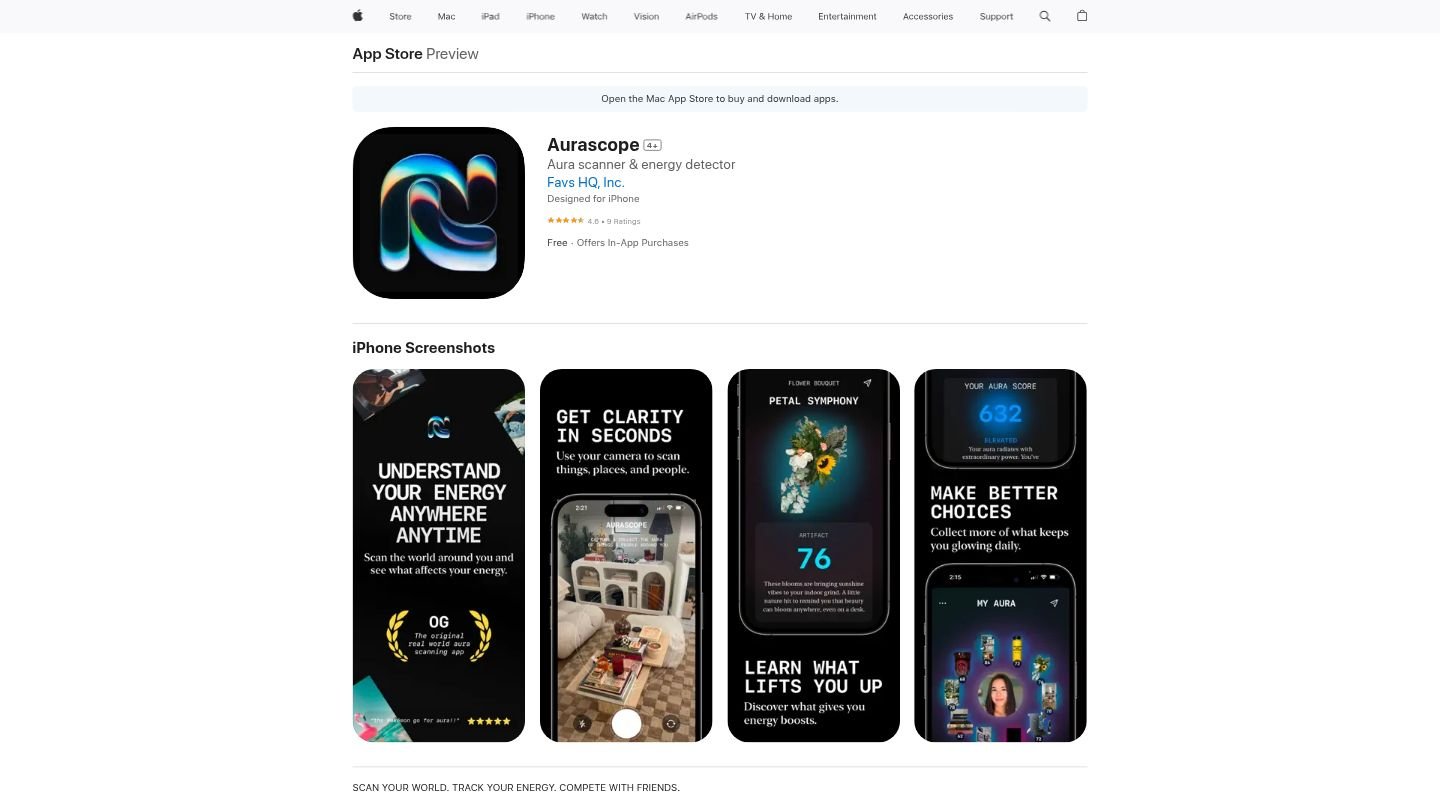 Aurascope App Screenshots